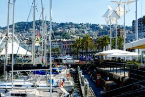 Old harbor of Genoa.