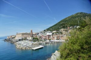 View of the port of Nervi.