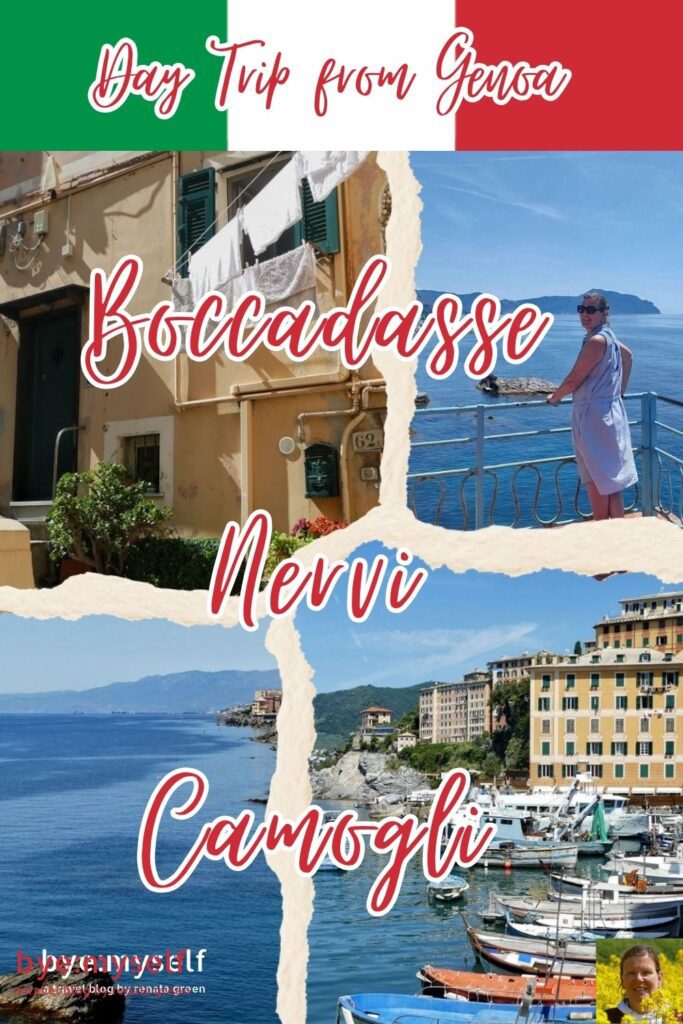 Just outside Genoa, the Ligurian coast begins to shift and gives way to Boccadasse, Nervi, and Camogli, three perfect escapes for a relaxing day trip. #boccadasse #nervi #camogli #genoa #liguria #italy #coast #daytrip #solotravel #byemyself