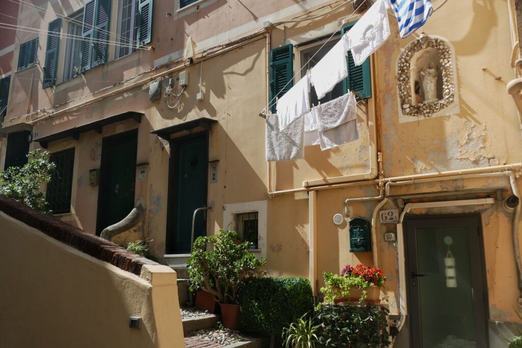 Street in Boccadasse. 