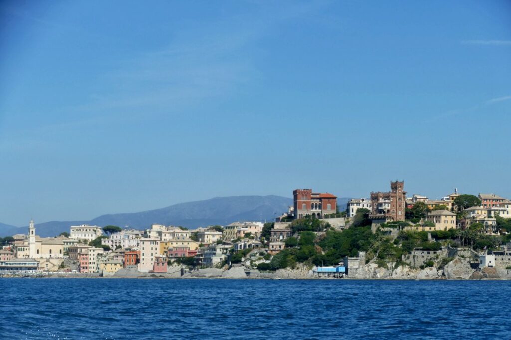 Boccadasse seen from the sea.