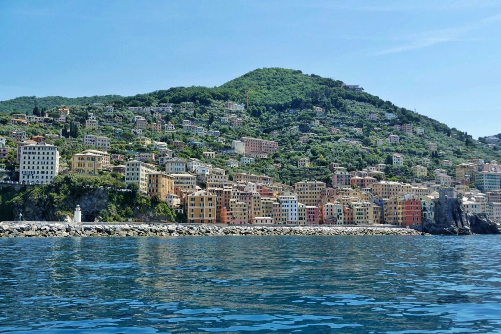 Camogli seen from the sea. 