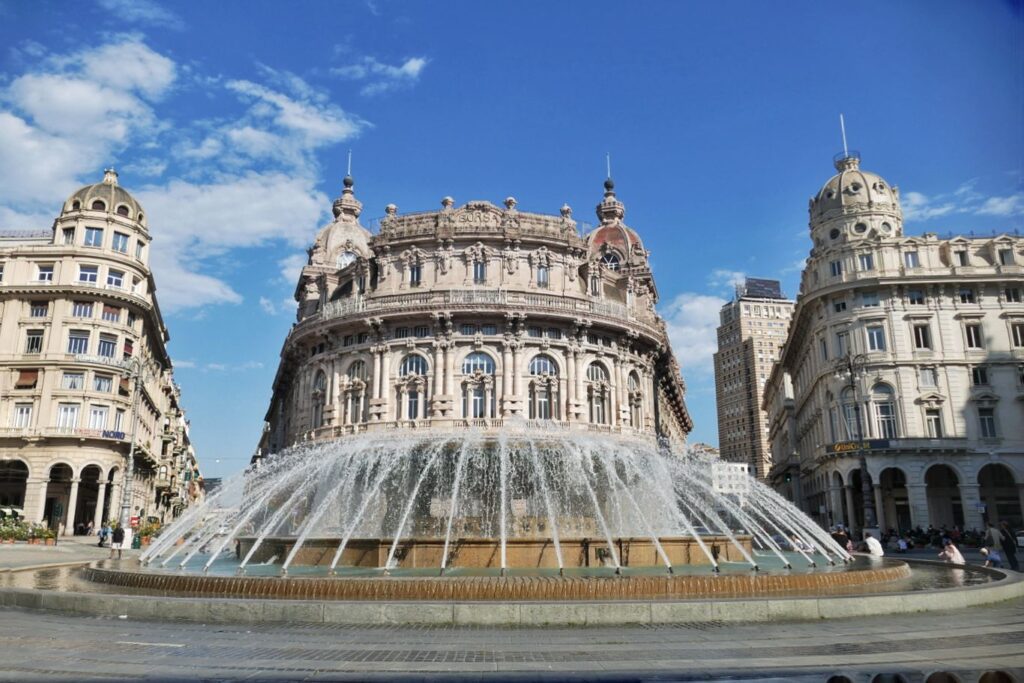 Stock exchange building in Genoa.