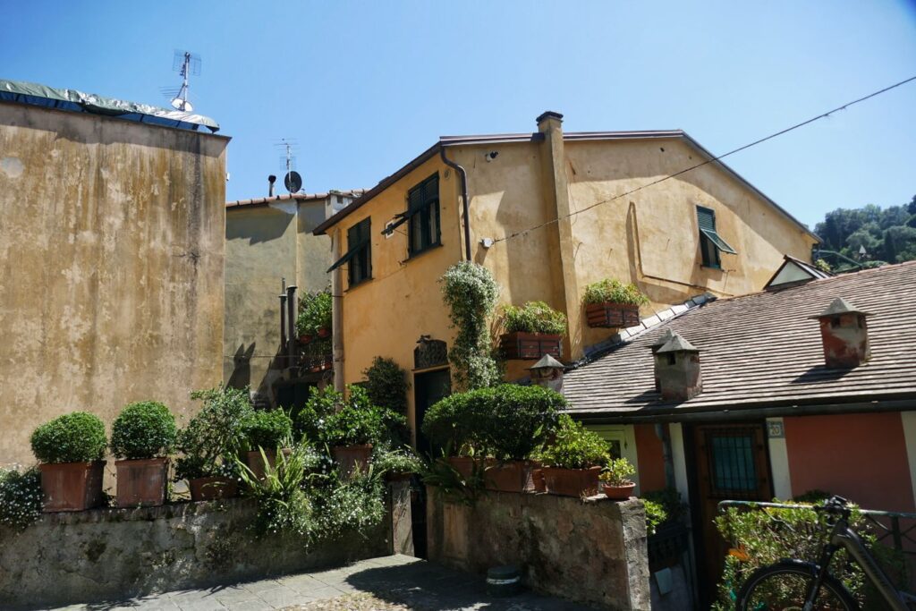 Small square in Portofino. 