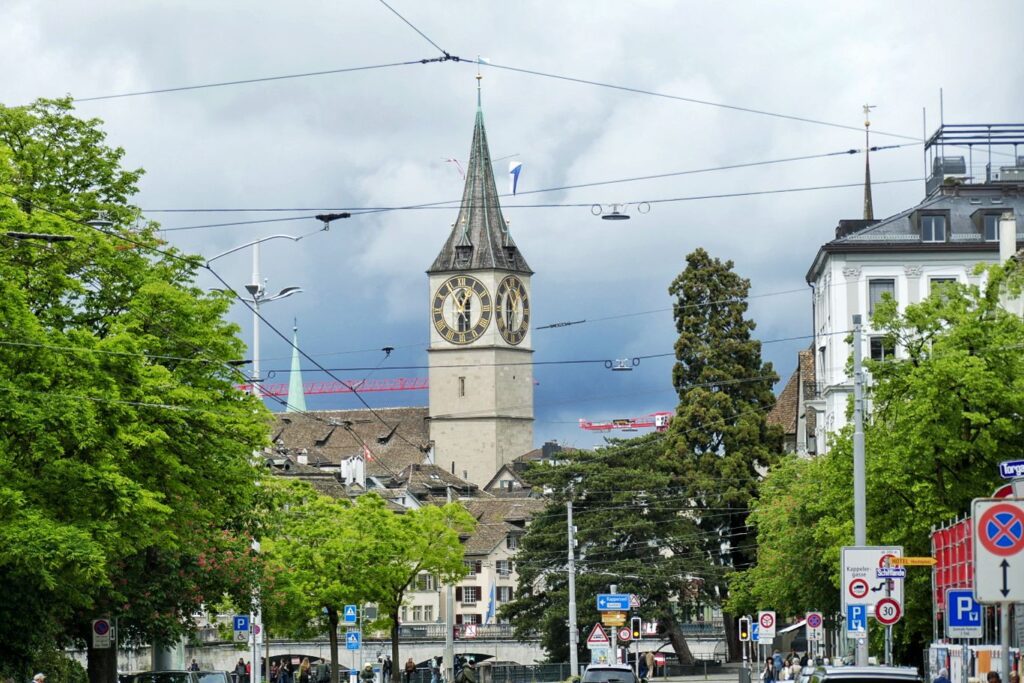 Saint Peter Church in Zurich.