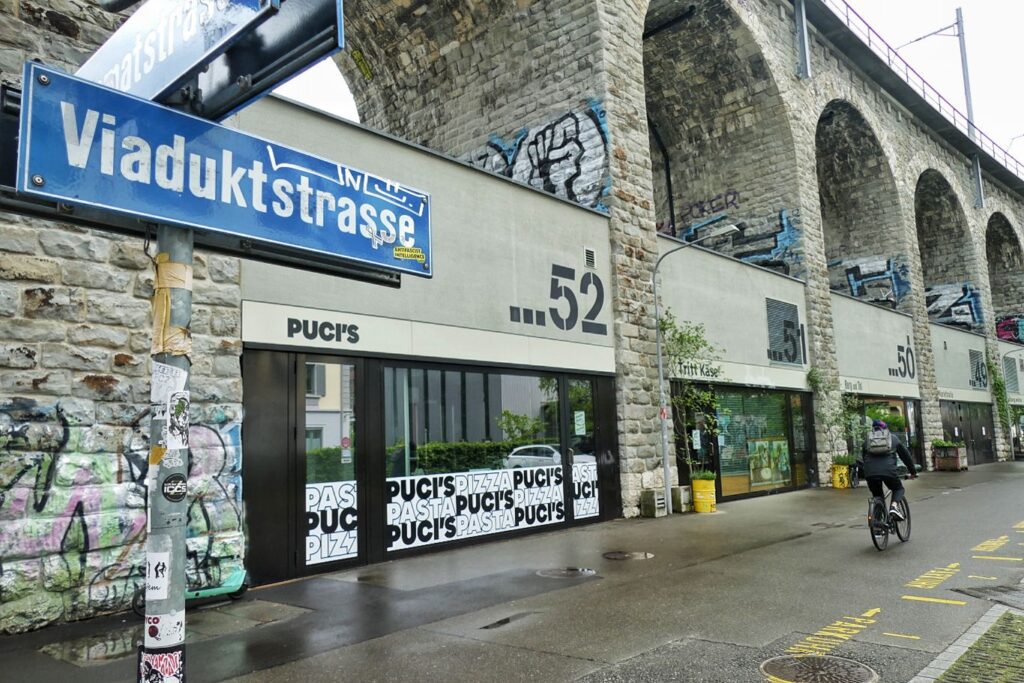 Viaduktstraße in Zurich.