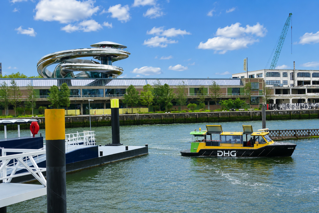 Port of Rotterdam with the Fenix buidling.