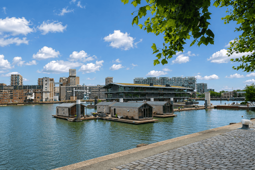 Wikkelboats in Rijnhaven Rotterdam.