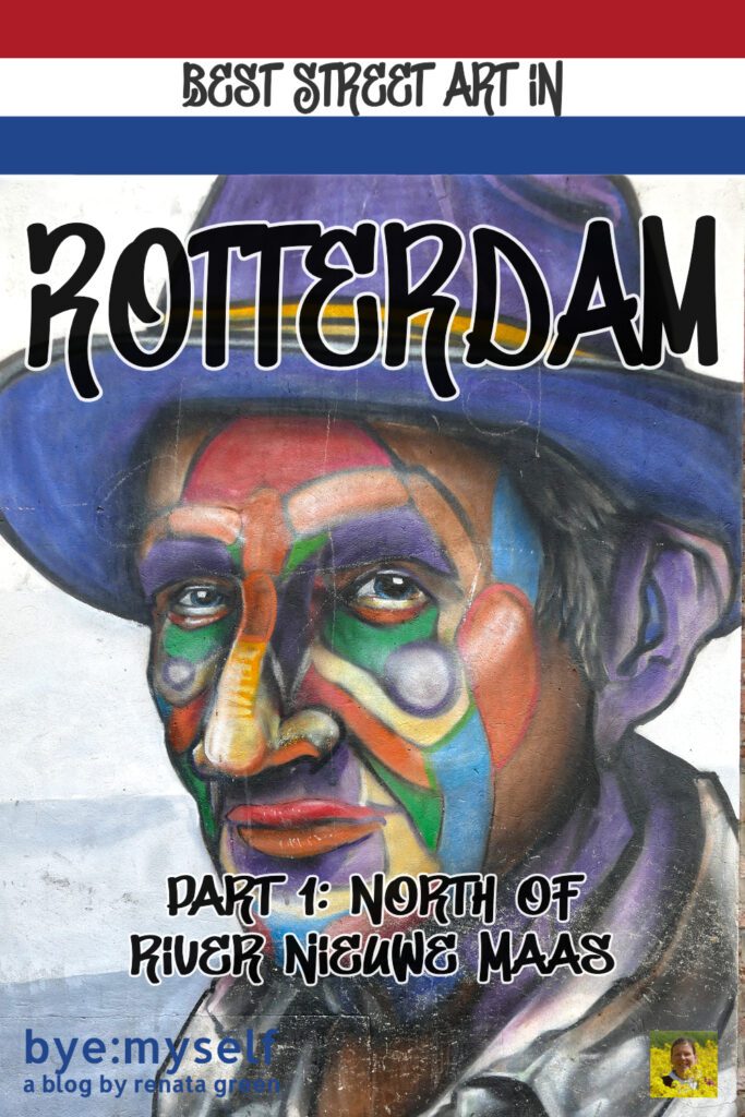 In this post, I introduce the best street art in Rotterdam. Due to the headspinning abundance of outstanding murals, it contains the works north of the Nieuwe Maas River. You then find those in the southern part of the city in a separate post. #streetart #urbanart #graffiti #mural #rotterdam #netherlands #holland #solotravel #arttrip #byemyself