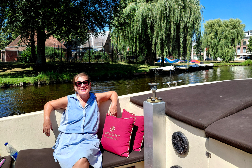 Renata Green on an excursion boat.