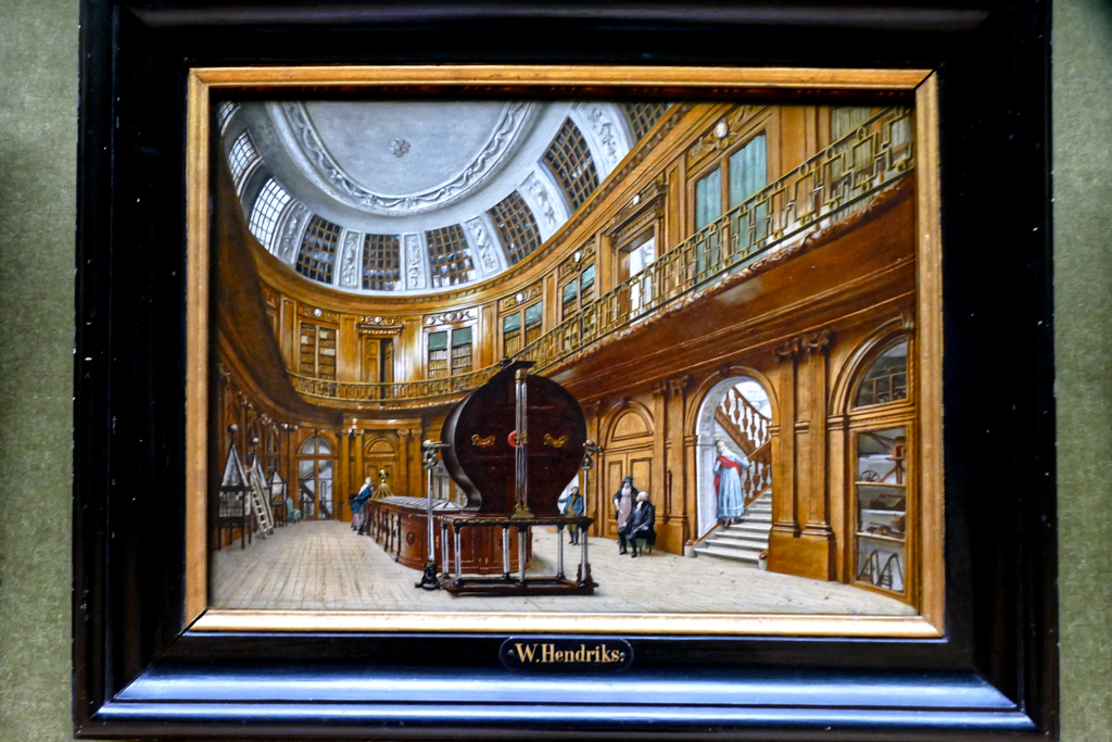 Wybrand Hendriks painted the oval hall of the Teylers Museum in 1802.