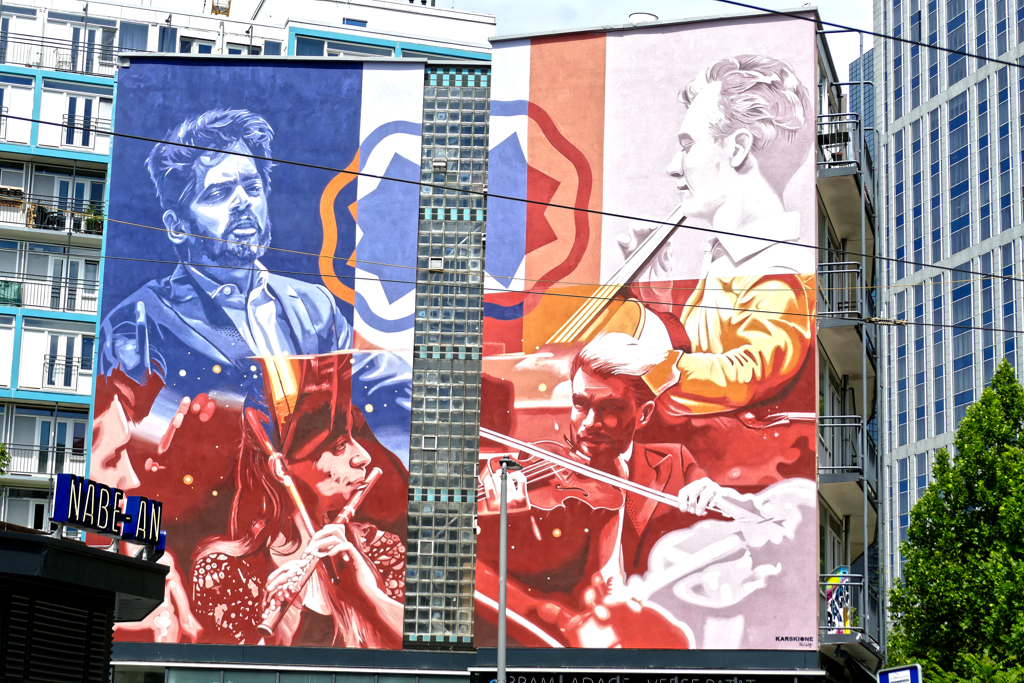 Best Street Art in Rotterdam by Karski and Paul Watty.