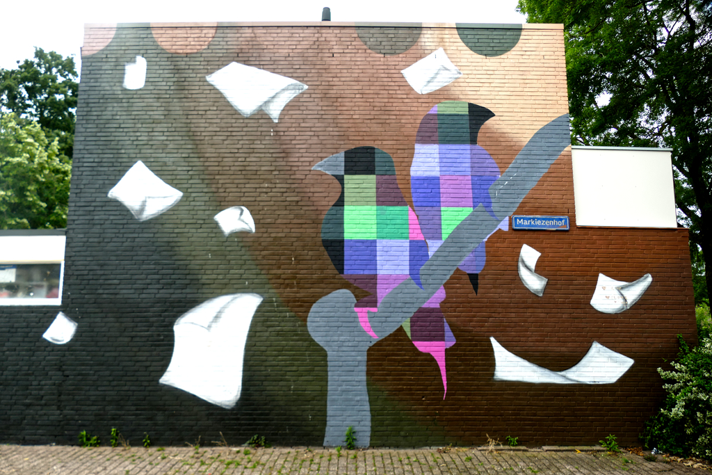 Best Street Art in Rotterdam North by Daniel Saptenno aka da.mi.za.