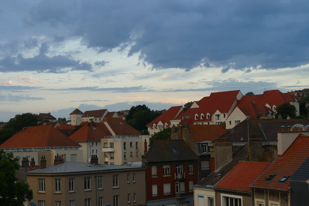 Evening view of Boulogne-sur-Mer.