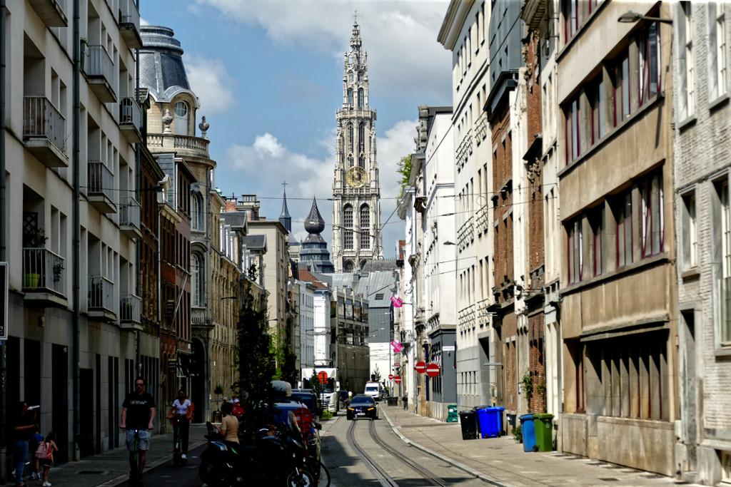 Antwerp's historic city center.