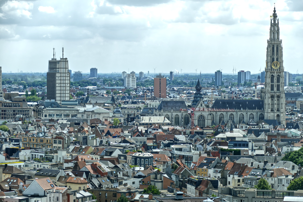 View of Antwerp from the MAS.