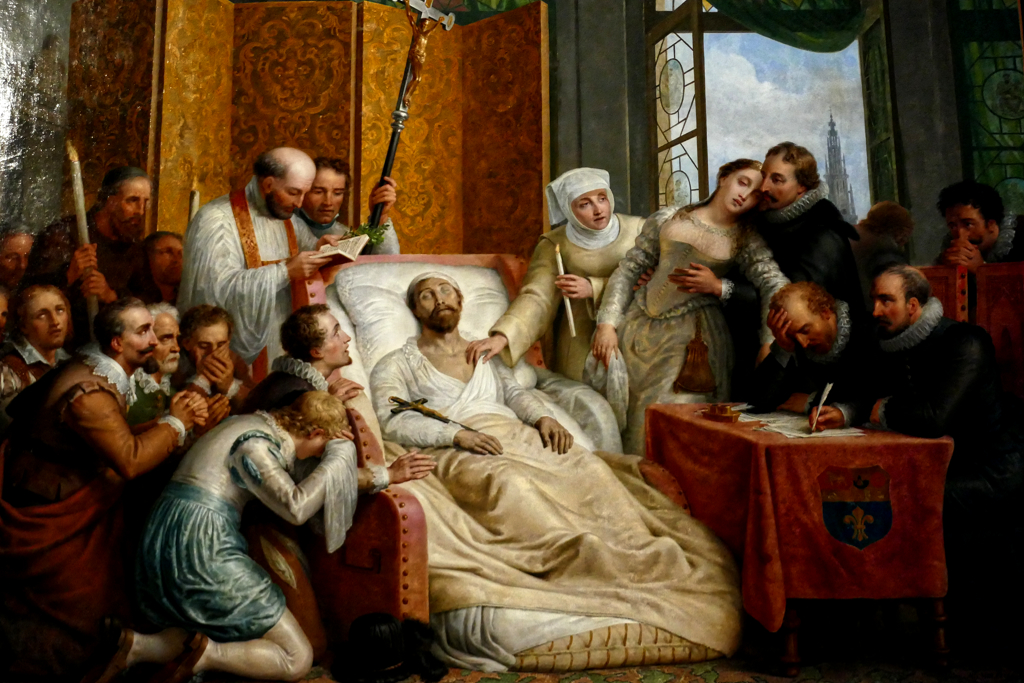 The Death of Peter Paul Rubens by the Belgian painter Mattheus Ignatius van Bree