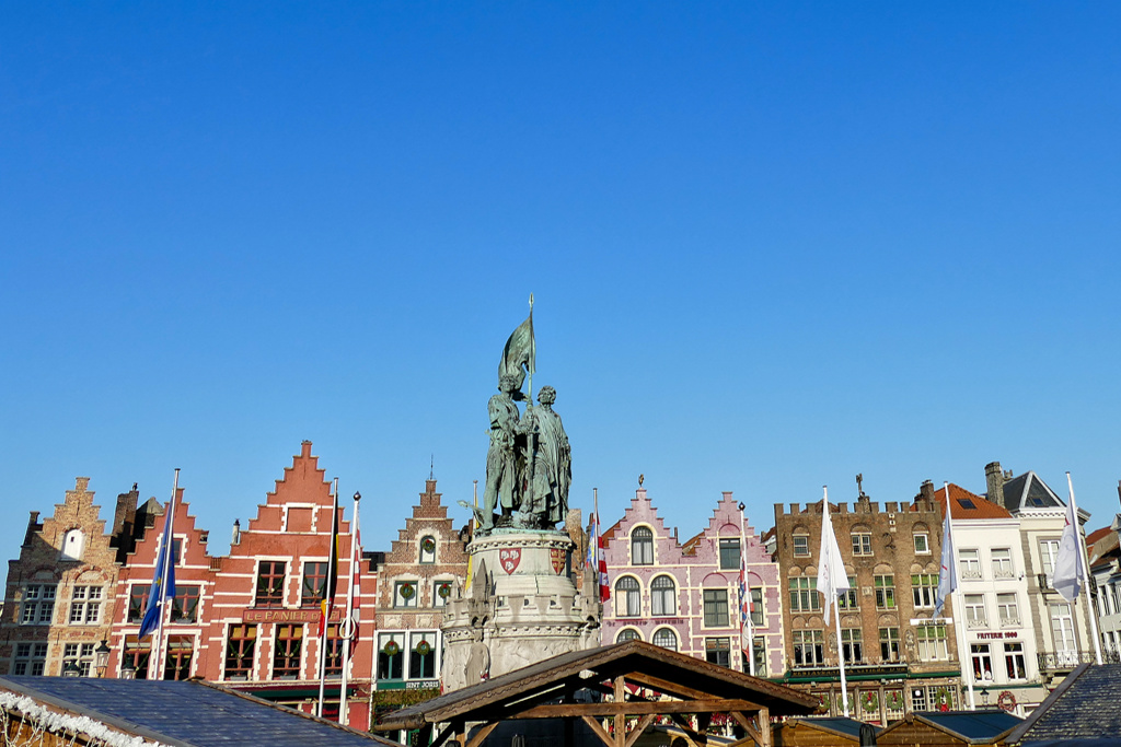 The Grote Markt in Bruges.