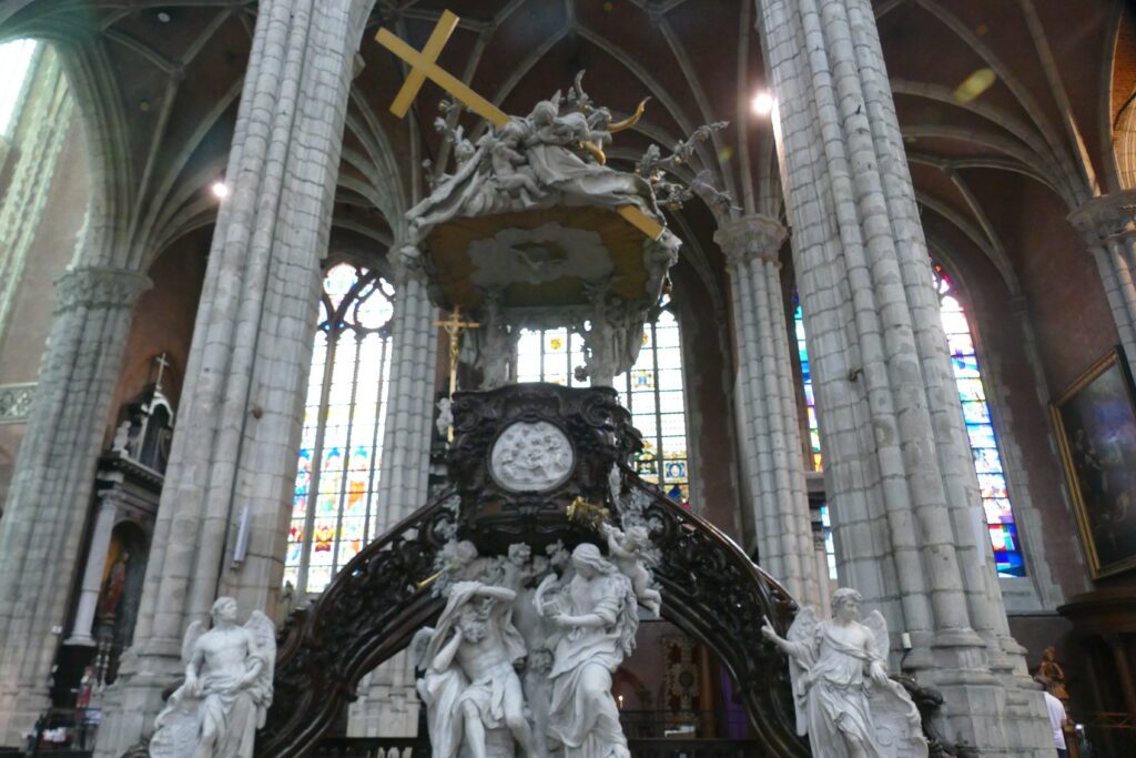 Saint Bavo's impressive pulpit.