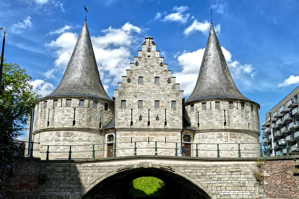 The late medieval Rabot Gate in Ghent.