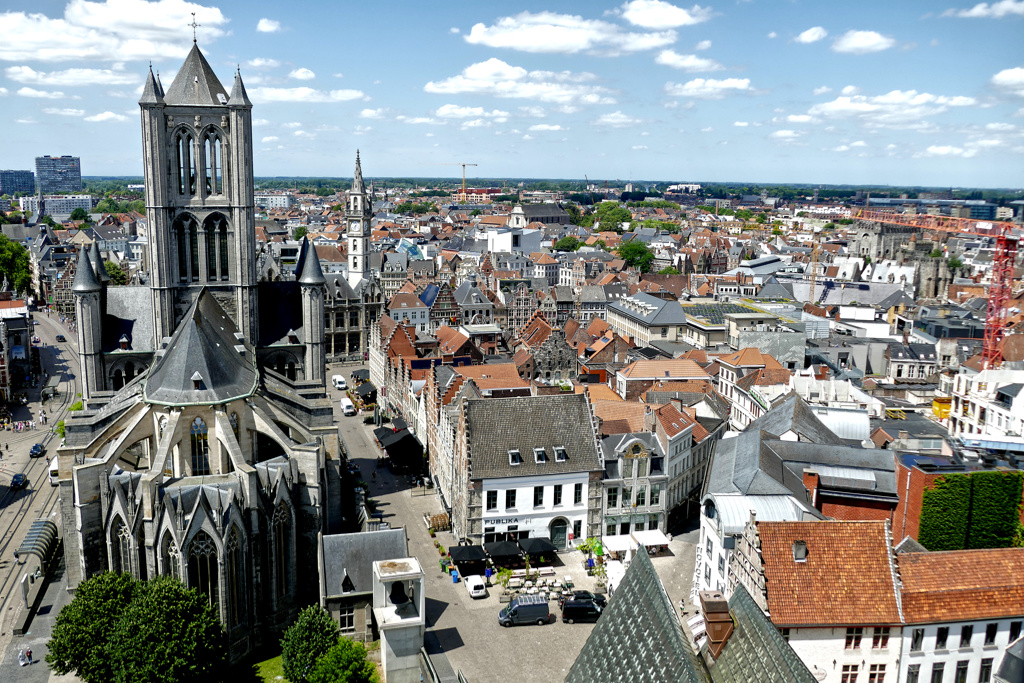 View from Ghent's Belfry.