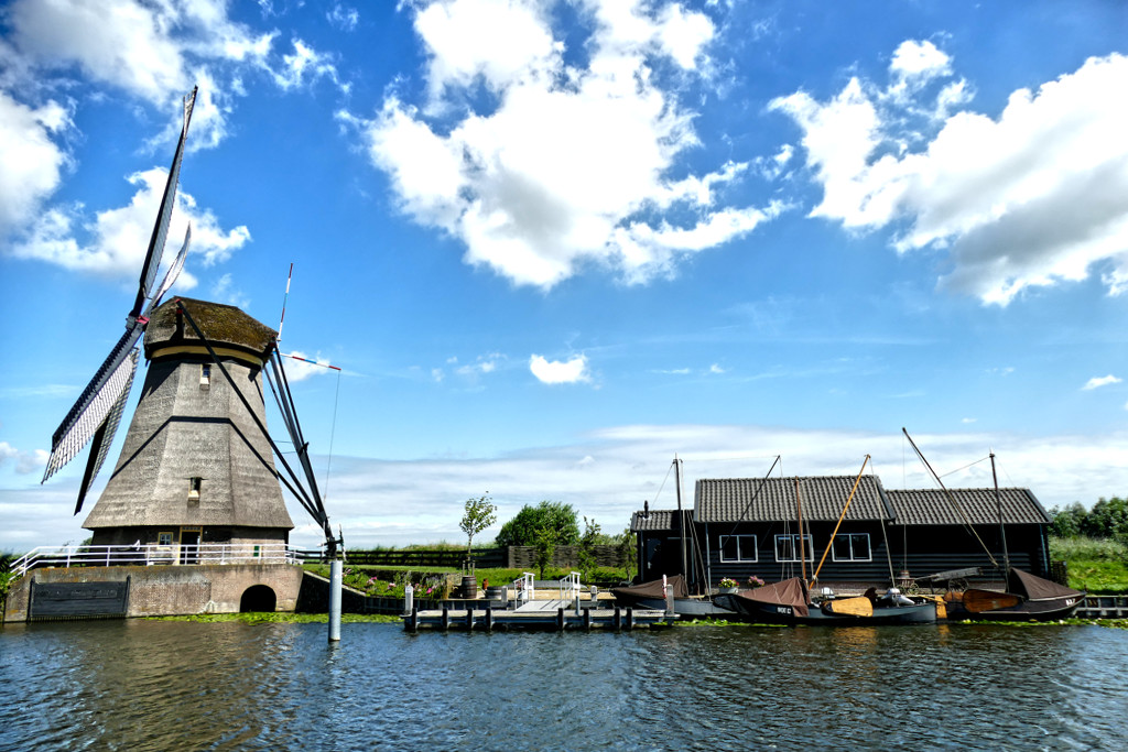 Windmill estate in Kinderdijk.