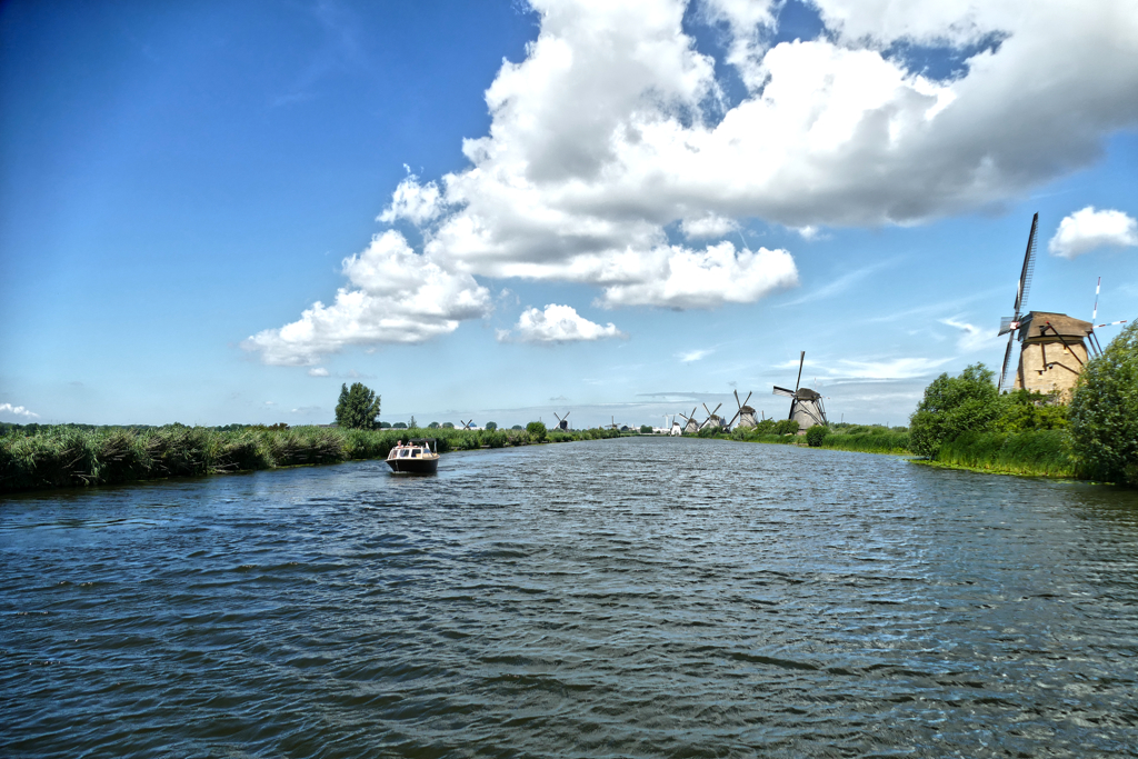View of Kinderdijk.