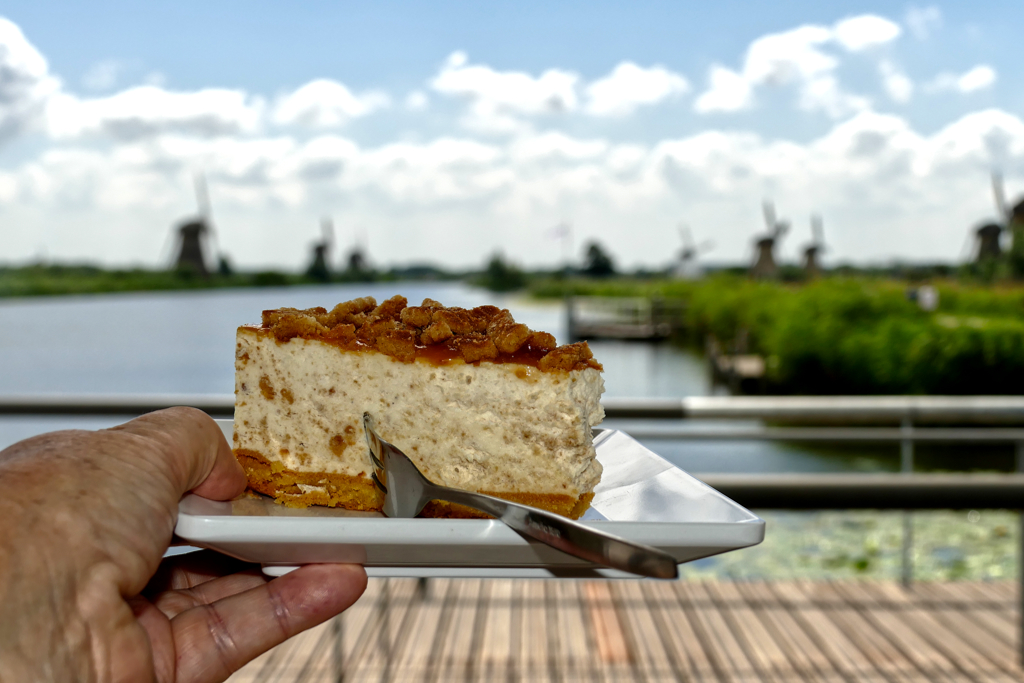 Cake at the Cafe in Kinderdijk.