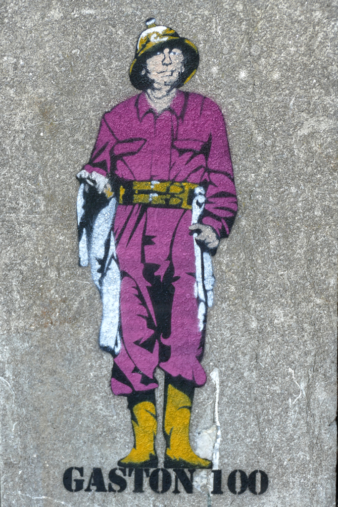 Stencil of Gaston Berghman by Jaune.