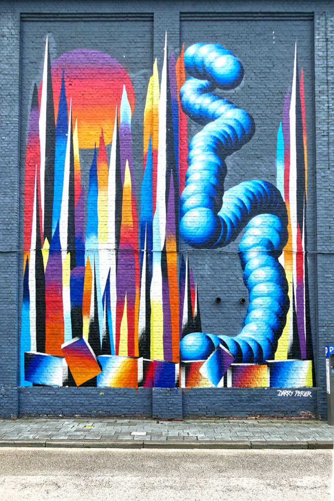 Best Street Art at the Zomerfabriek in Antwerpen by Darry Perier