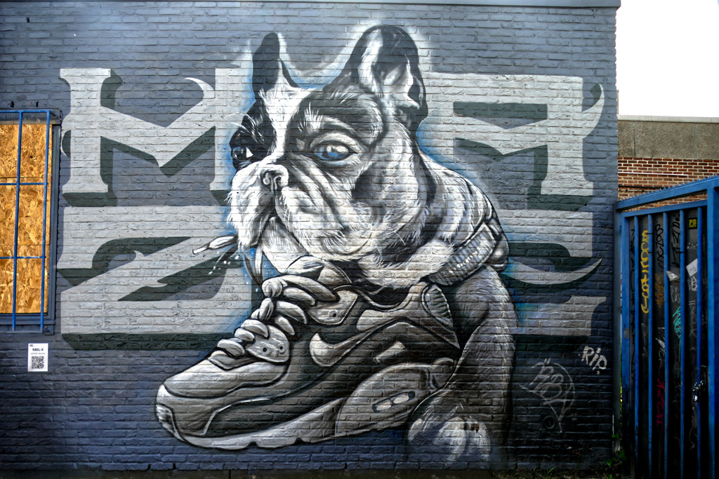 Best Street Art at the Zomerfabriek in Antwerpen by Rbel X