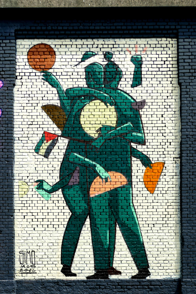 Best Street Art at the Zomerfabriek in Antwerpen by Simon Mannaerts (SIMO)