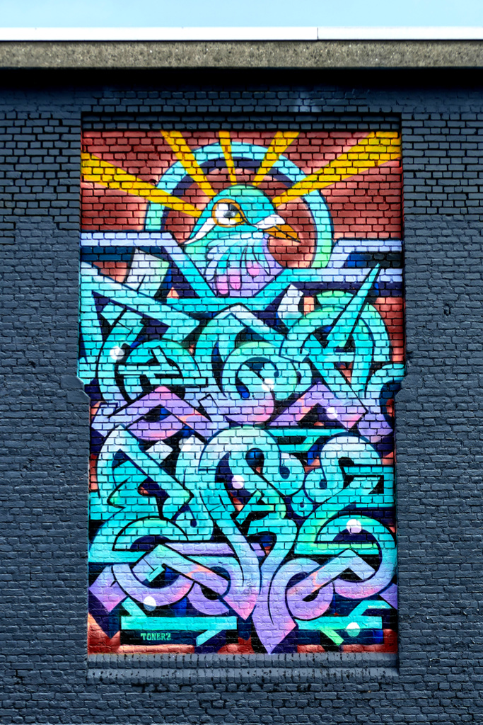 Best Street Art at the Zomerfabriek in Antwerpen by Toner2