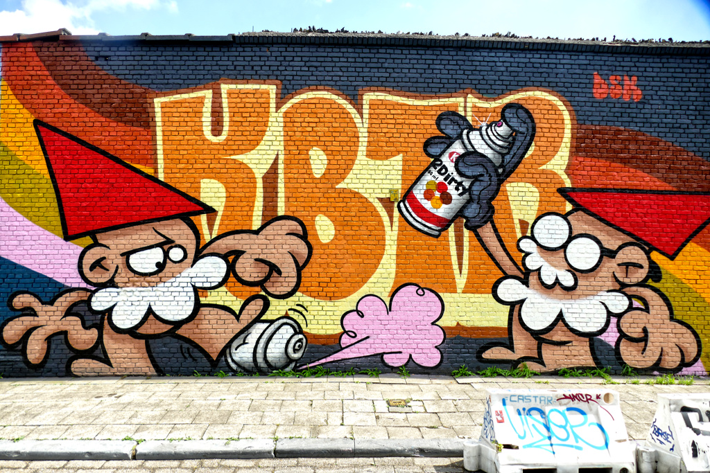 Best Street Art at the Zomerfabriek in Antwerpen by KBTR.