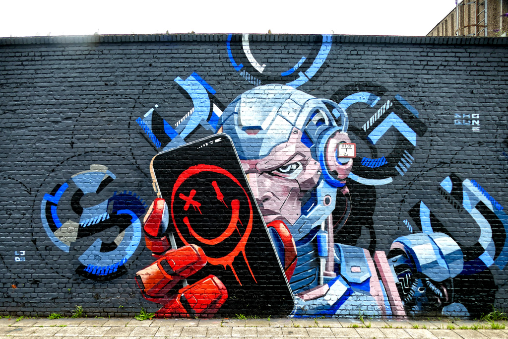 Best Street Art by Shogunone at the Zomerfabriek in Antwerpen.