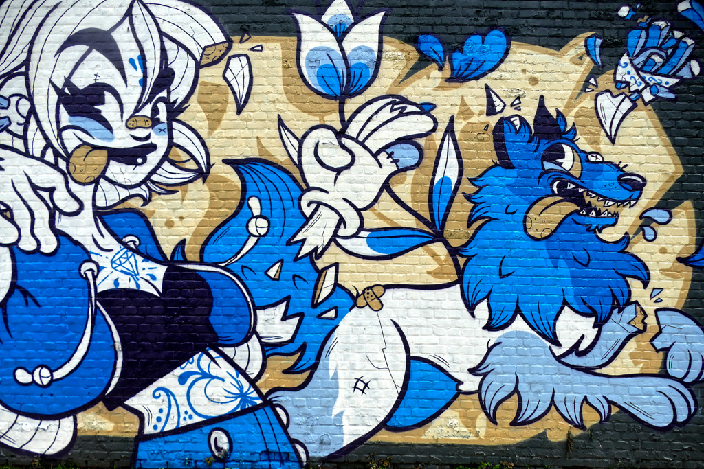 Best Street Art by Willian at the Zomerfabriek in Antwerpen.