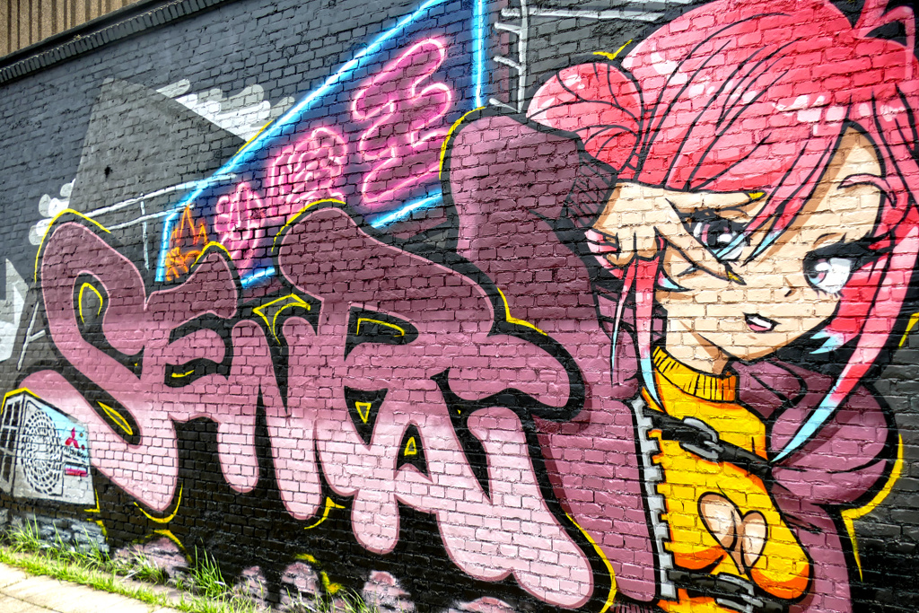 Best Street Art by SENPAI at the Zomerfabriek in Antwerpen.