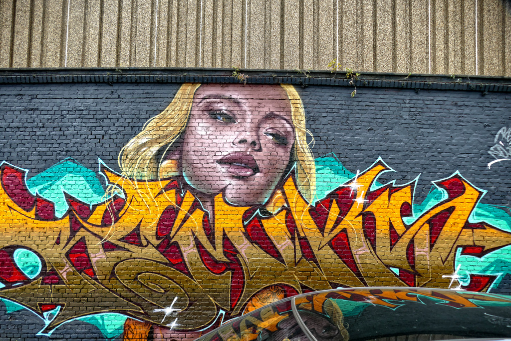 Best Street Art by dirtysix6 at the Zomerfabriek in Antwerpen.