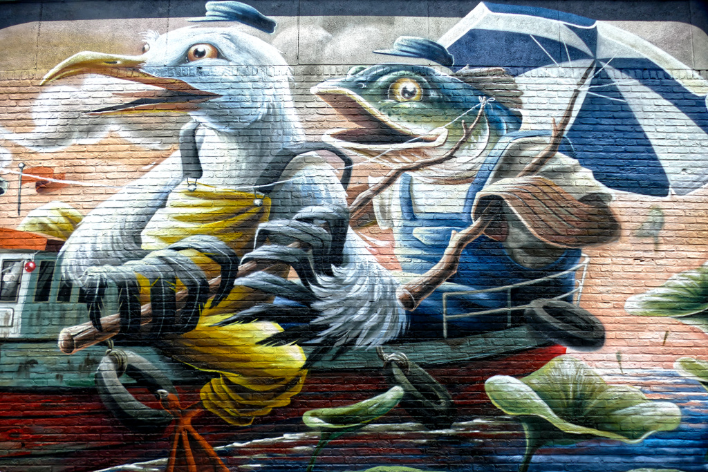 Best Street Art at the Zomerfabriek in Antwerpen bye Alain Welter.