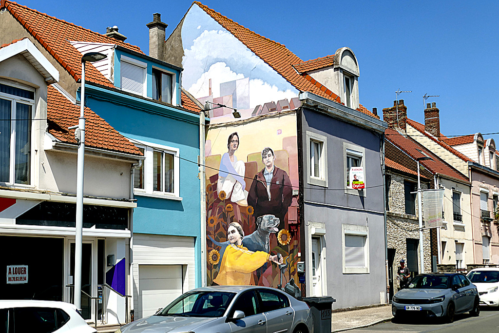 Best Street Art in the northern area of Boulogne sur Mer by Magma.