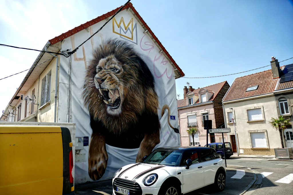 Best Street Art in the northern area of Boulogne sur Mer by SCAF.