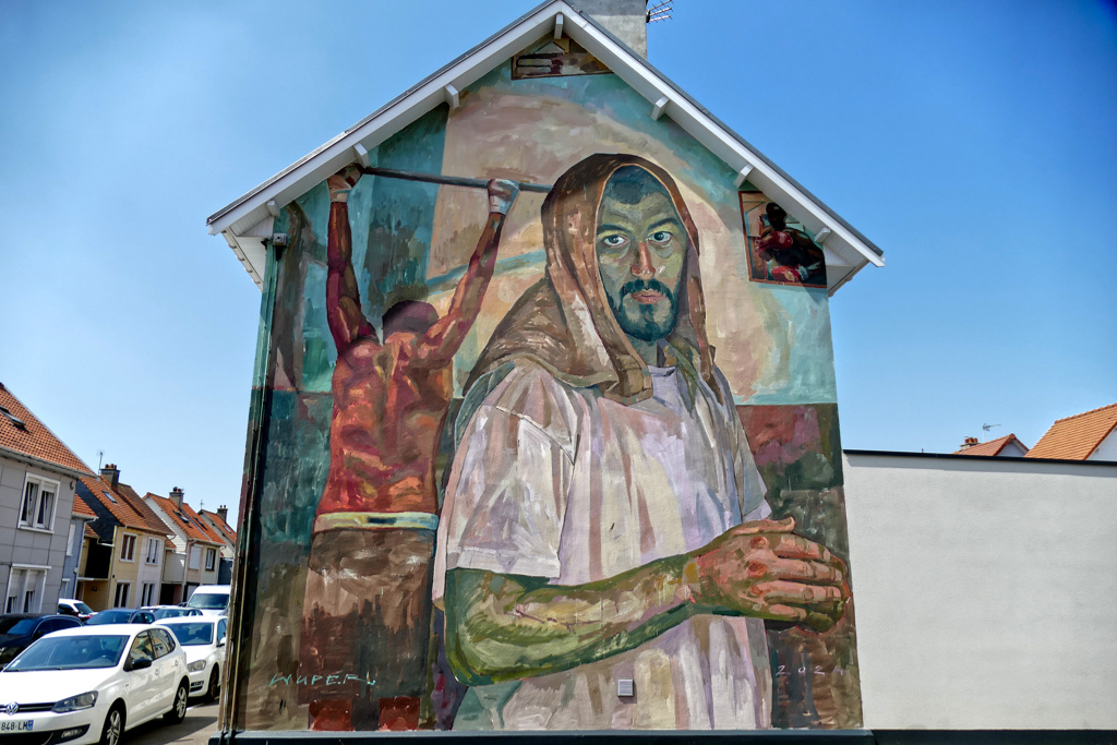 Best Street Art in the northern area of Boulogne sur Mer by Wuper Kec.