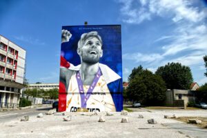 Best Street Art in the northern area of Boulogne sur Mer by Zabou.