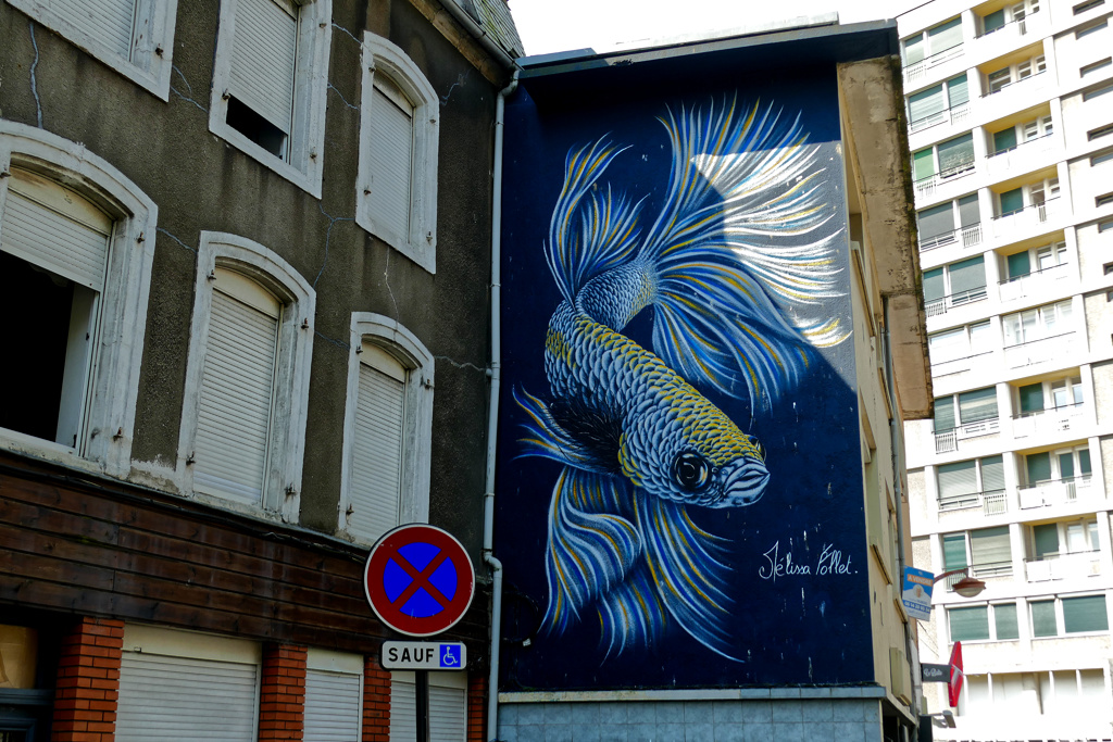 Best Street Art in the nothern area of Boulogne sur Mer by Mélissa Follet