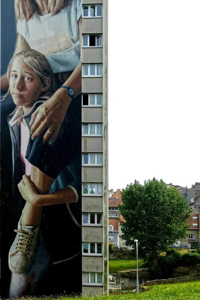 Best Street Art in the nothern area of Boulogne sur Mer by Slim Safont.