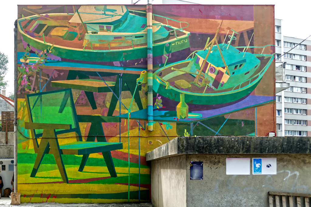 Best Street Art in the nothern area of Boulogne sur Mer by Zoerism.
