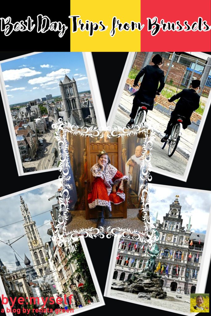When visiting Belgium's capital Brussels, make sure to spare a little time for the other Flemish medieval jewels such as Antwerp, Bruges, and Ghent. Going there on a day trip is really easy: Just hop on the next train that will take you to each of them in less than one hour and for under 10 €uros. #brussels #ghent #bruges #antwerp #belgium #europe #unescoworldheritage #daytrip #citytrip #byemyself