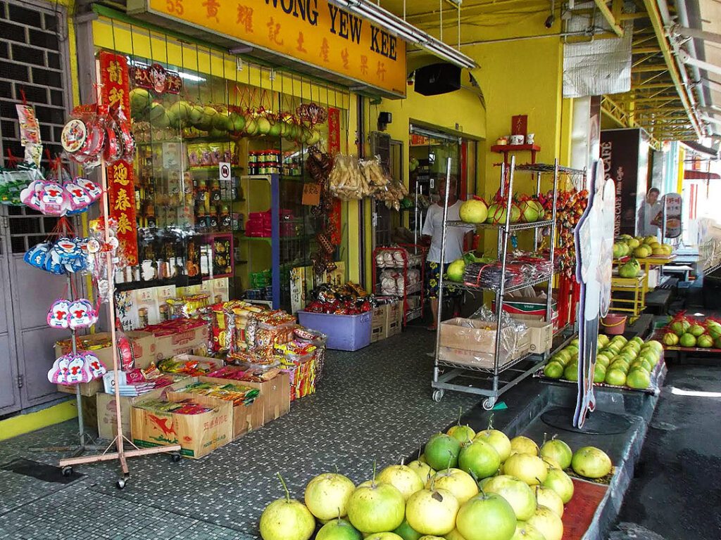 Humongous Pomelos are one of Ipoh's culinary specialties.