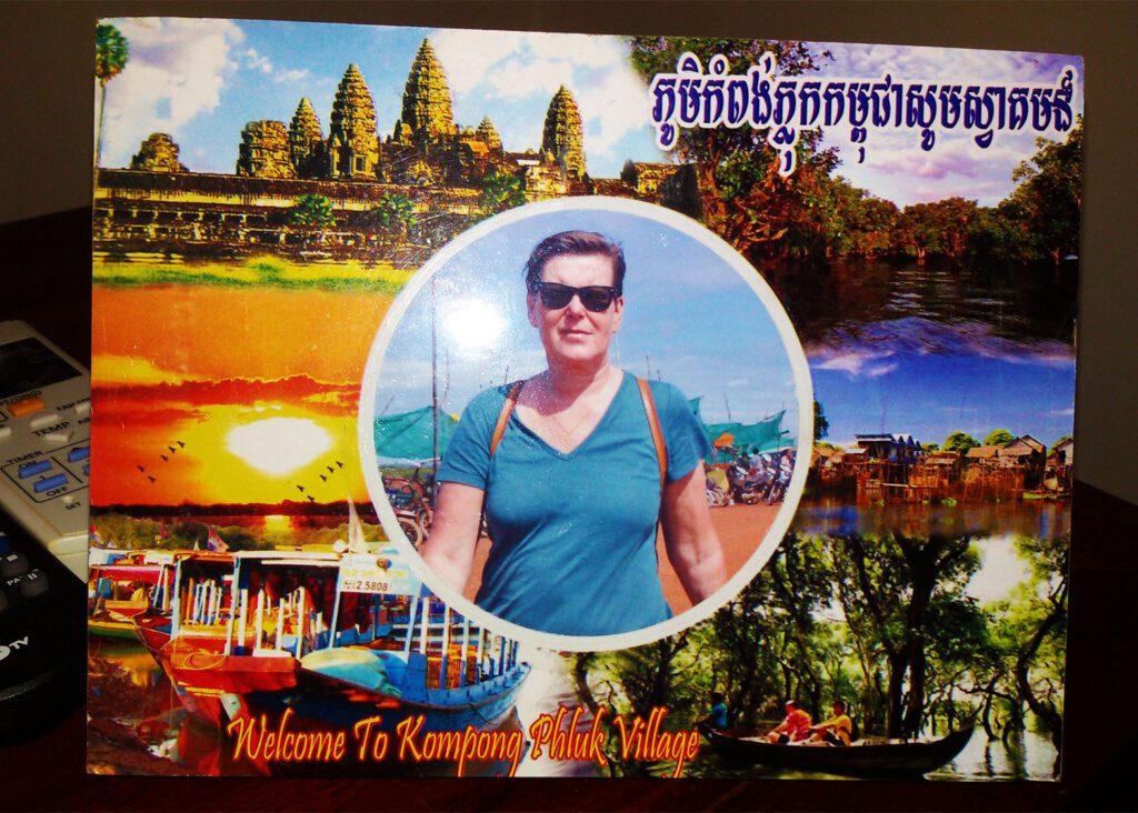 A souvenir-picture from Kampong Phluk.