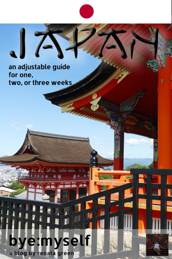 Planning on going to Japan and having a million questions? Let me tell you about my first trip to the Land of the Rising Sun. While I travelled for three weeks, I put together a travel guide that can be individually adjusted to the length of your trip and is for first-timers and repeat visitors alike.
#japan #tokyo #kyoto #kawaguchiko #nagoya #takayama #shirakawago #osaka #nara #hiroshima #miyajima #himeji #asia #femalesolotravel #byemyself #byemyselftravels #roadtrip #railroadtrip